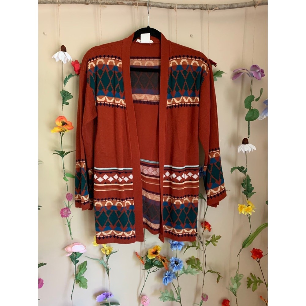 Vintage 1970’s Monarch Knits Acrylic Knit Cardigan